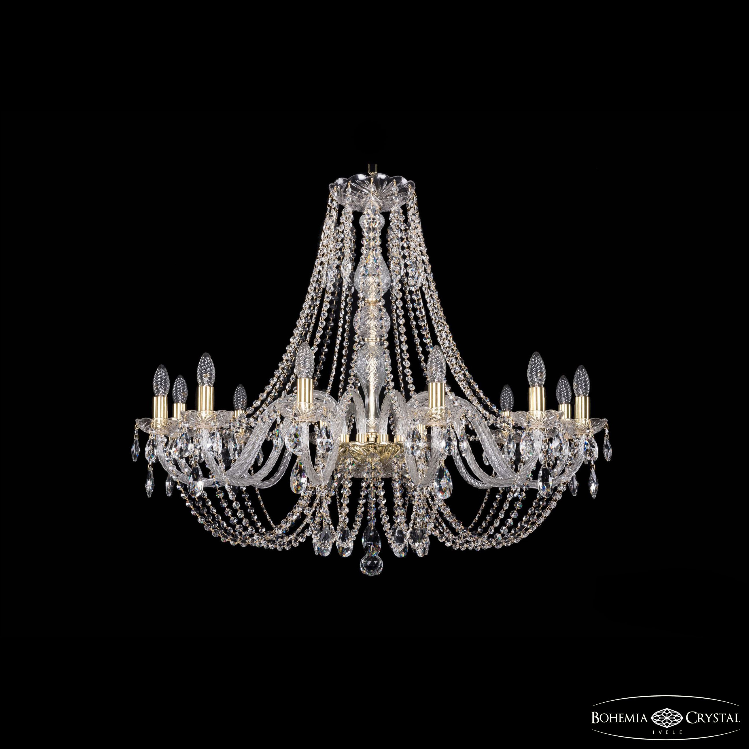 Люстра Bohemia Ivele Crystal 1406/12/360/h-90 G