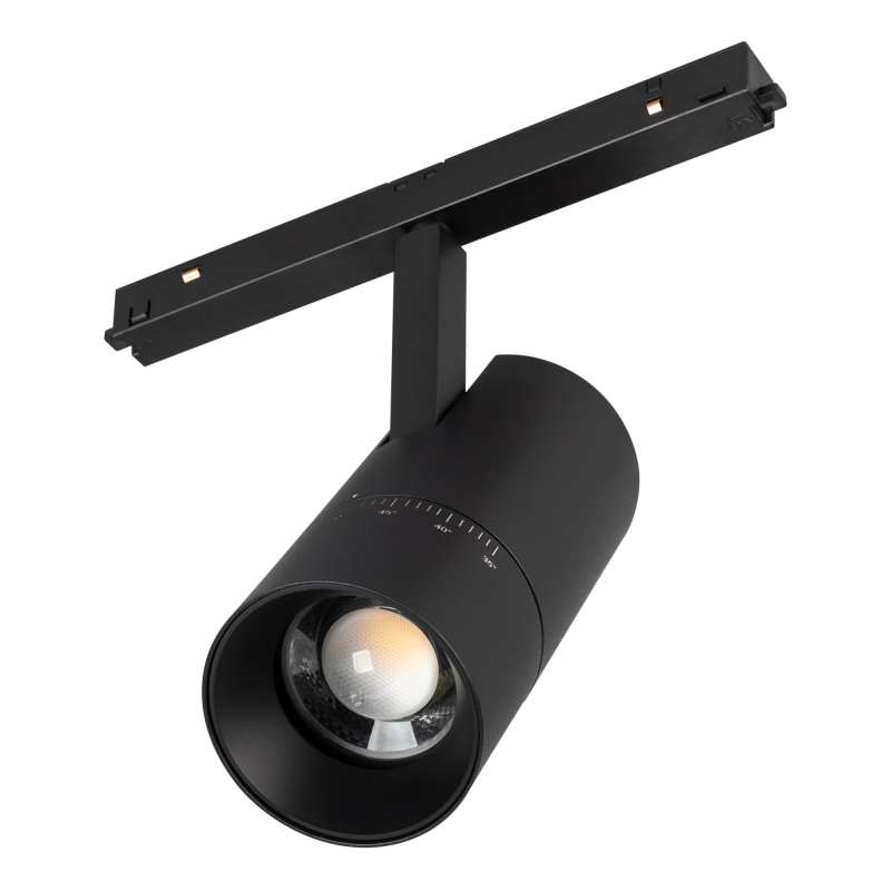 Трековый светильник Arlight MAG-ORIENT-SPOT-ZOOM-R65-15W Warm3000 (BK, 34-60 deg, 48V) 038373