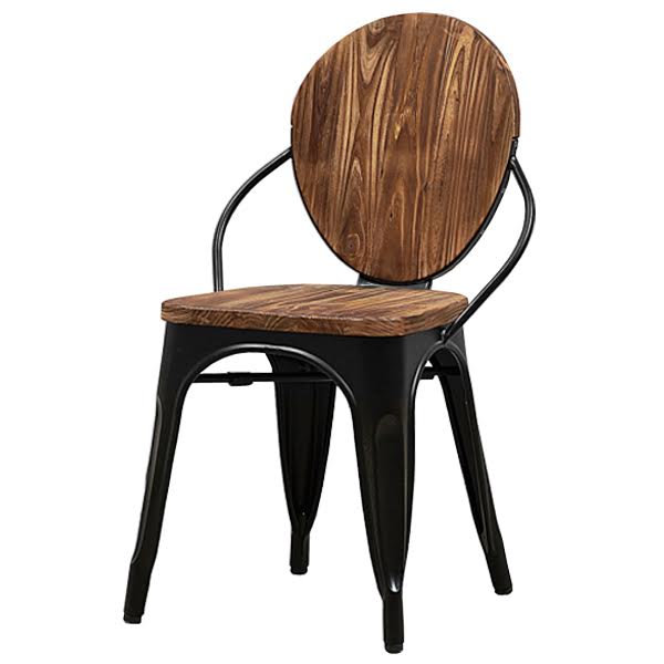 Стул Tolix chair Wooden Black designed by Xavier Pauchard 03.110