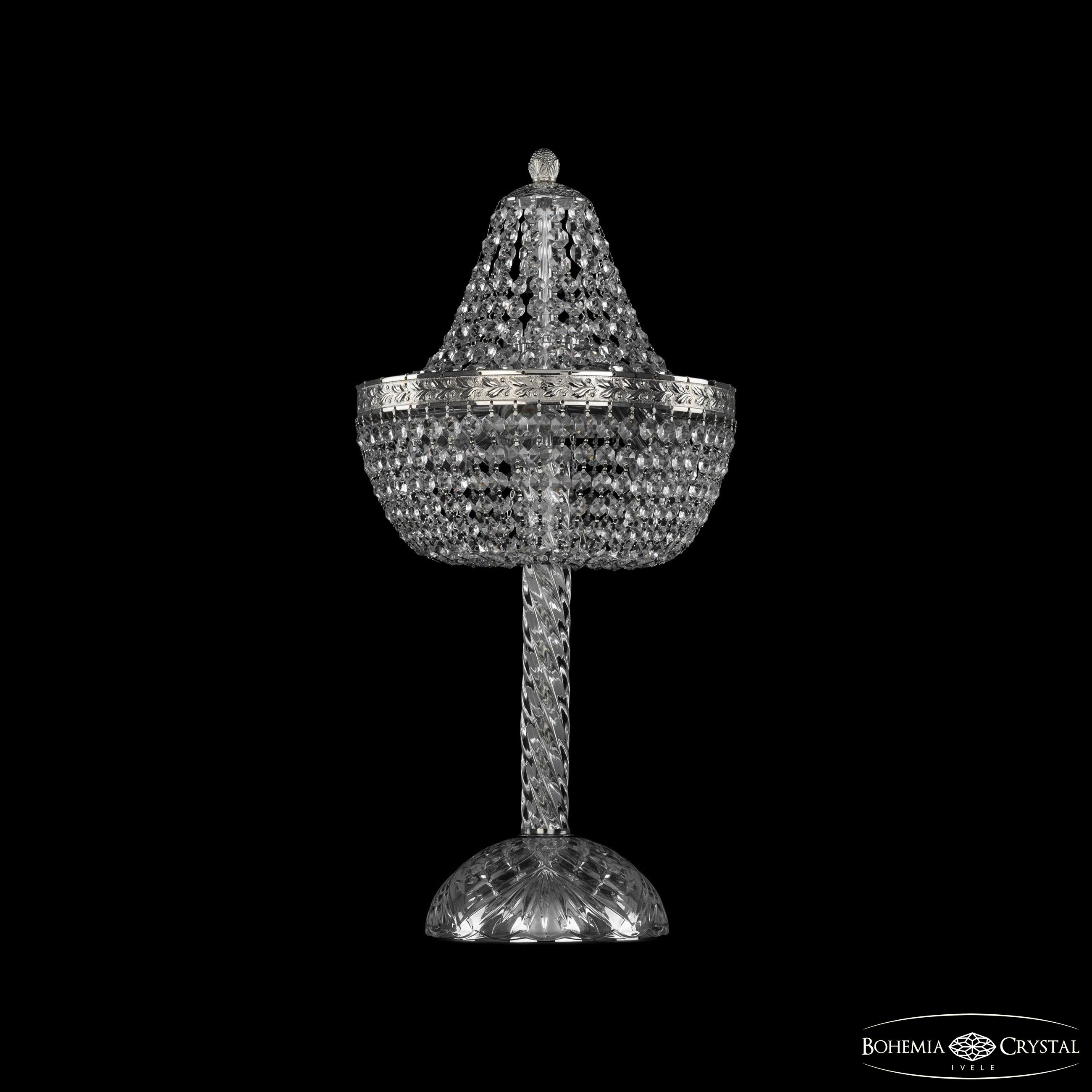 Настольная лампа Bohemia Ivele Crystal 19051L4/H/25IV Ni