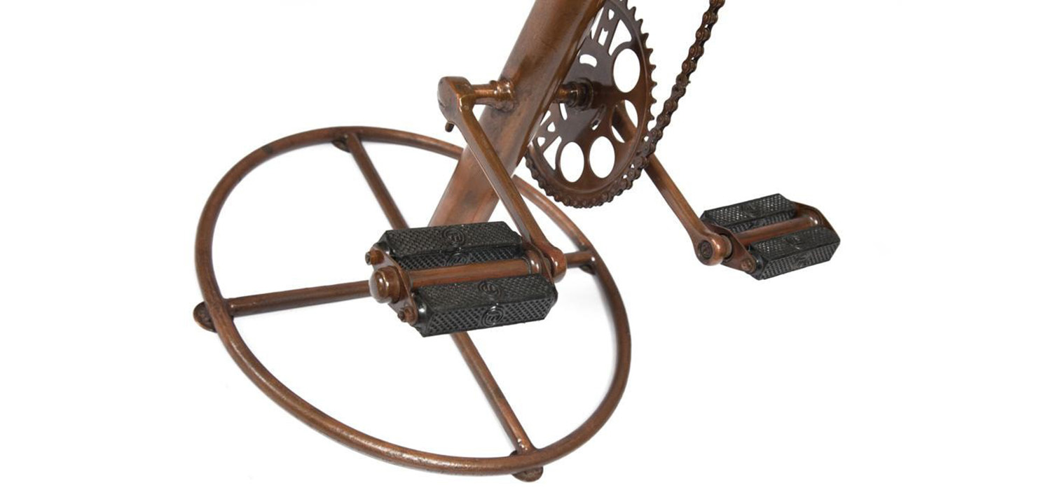 Стул с педалями от велосипеда Buffalo Leather Industrial Chair 03.558