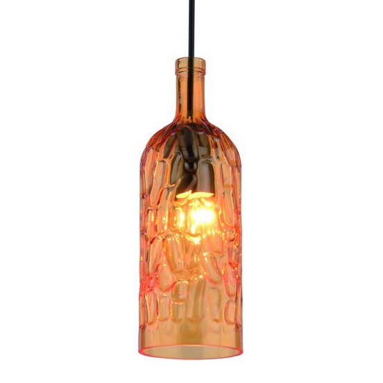 Подвесной светильник Geometry Glass Amber Bottle Pendant Loft Concept 40.1971