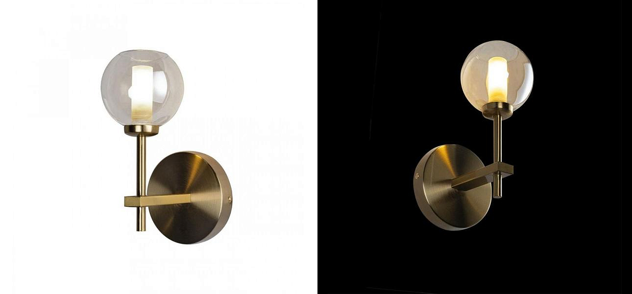 Бра RH Boule de Cristal Single Wall Lamp amber Gold Loft-Concept 44.2210-3