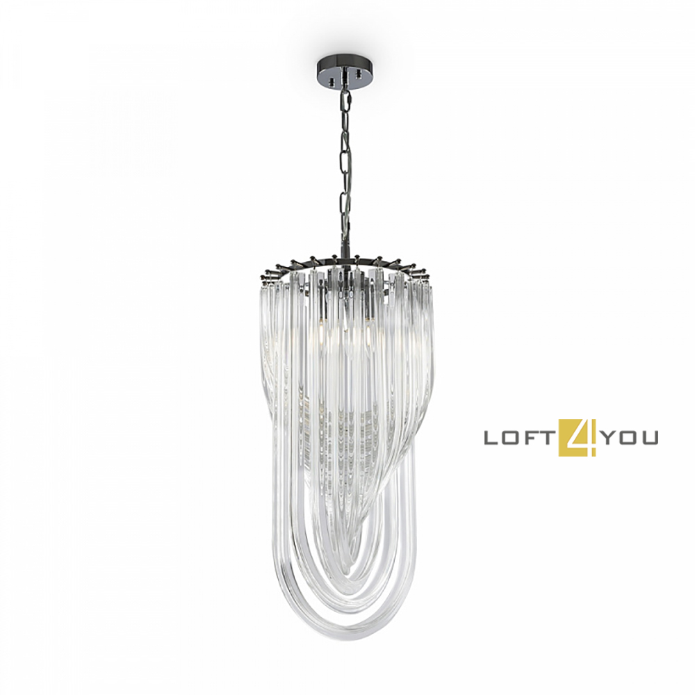 Люстра потолочная Loft4You Marcella Onda Silver Small L09378