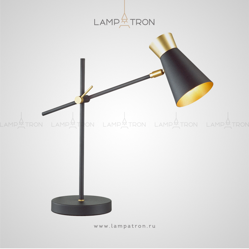 Настольная лампа в стиле лофт с поворотным механизмом KERTY TAB