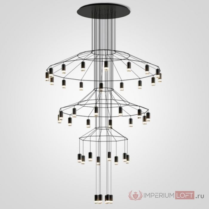Люстра Vibia Wireflow Chandelier 0378 Led Suspension 42 Lamp 40.1639-0 75393-22