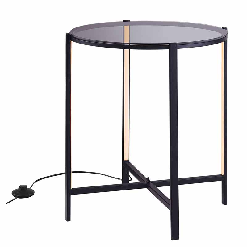 Приставной стол Galia Side Table Black LED 18.482-2