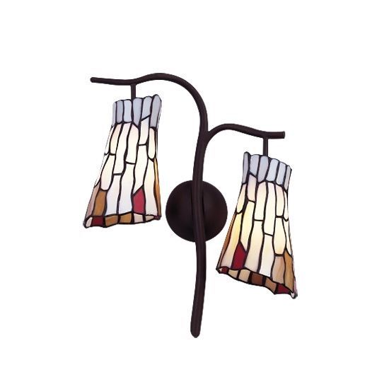 ST-5450/2W — Бра ST Luce, 2 плафона, разноцветный, бронза