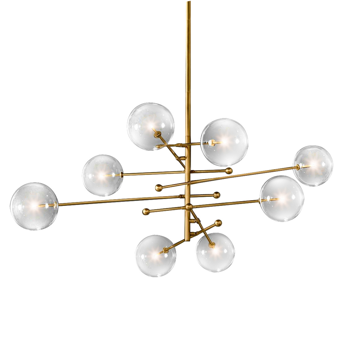 Подвесной светильник Delight Collection Globe Mobile KG0835P-8 brass