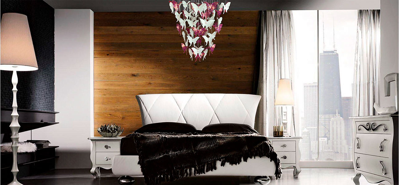 Люстра Розовые Бабочки Светло-Зеленая база Night Butterflies Chandelier Pink Loft-Concept 48.466-3