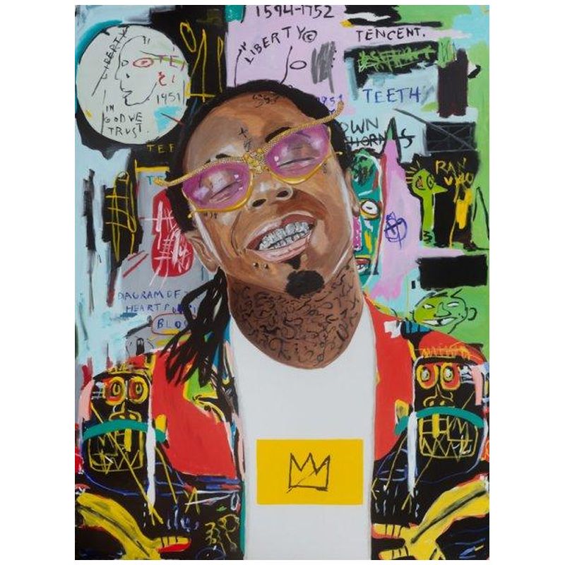 Картина King Weezy with Basquiat Jacket and Background Loft Concept 80.422-1