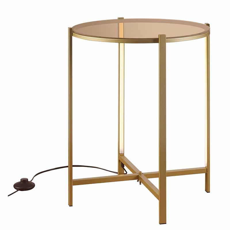 Приставной стол Galia Side Table Bronze LED 18.483-2