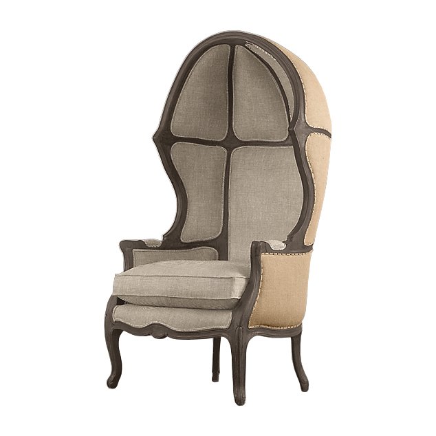 Кресло купол RH Versailles Domed Burlap Backed Chair 01.213
