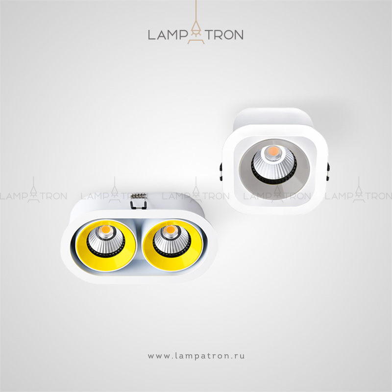 Серия тонких накладных светильников прямоугольной формы со скругленными углами Lampatron REXTON B