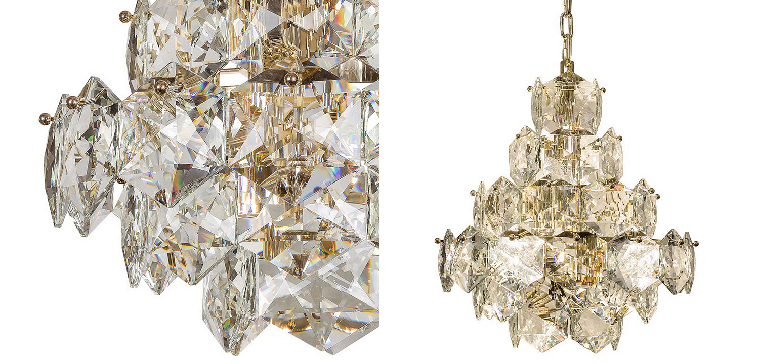 Люстра Tiers Crystal Light Chandelier Gold 45 Loft-Concept 40.5514-3