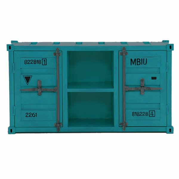ТВ тумба Loft TV container turquoise 09.012