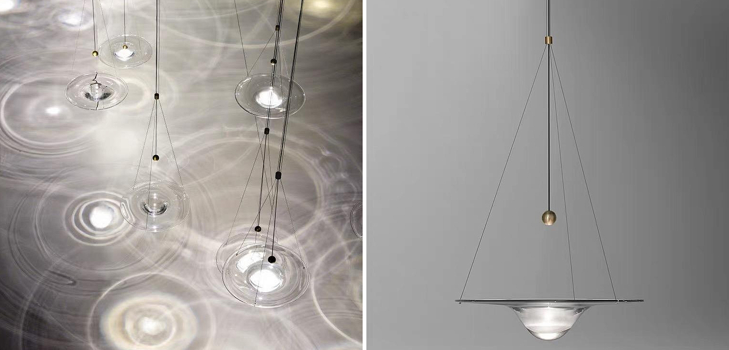 Светильник подвеснойHesitation Lamp, имитирующий каплю воды Loft-Concept 40.6261-0
