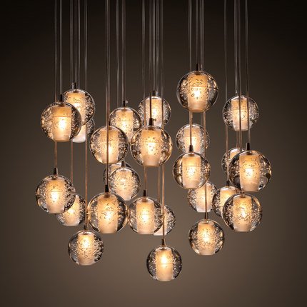Люстра Bocci 14 Round Chandelier Led Crystal Glass | 12 подвесов