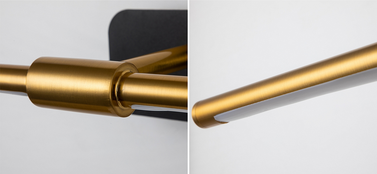 Настенная подсветка с плафоном цвета золота 41 см Wally Loft-Concept 47.038-3