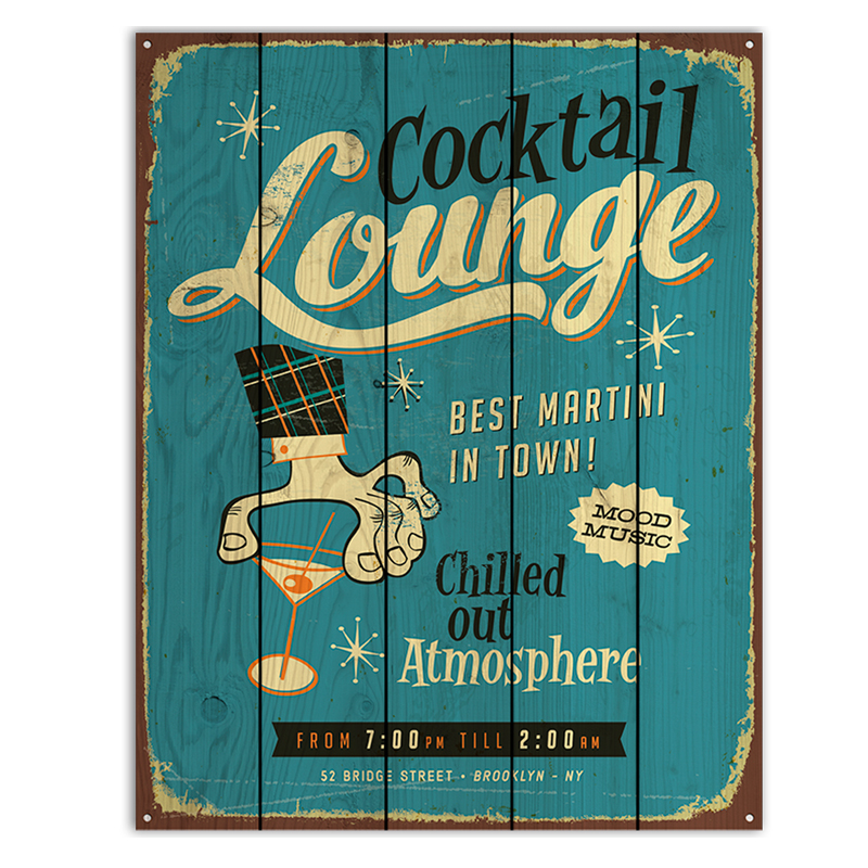 Постер Cocktail Lounge Loft Concept 80.495-3