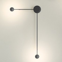 Бра Vibia Pin Wall Light black 44.530 Loft-Concept