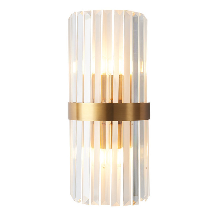 Бра Odeon Clear Glass Gold metal Wall Lamp 44.771 Loft-Concept