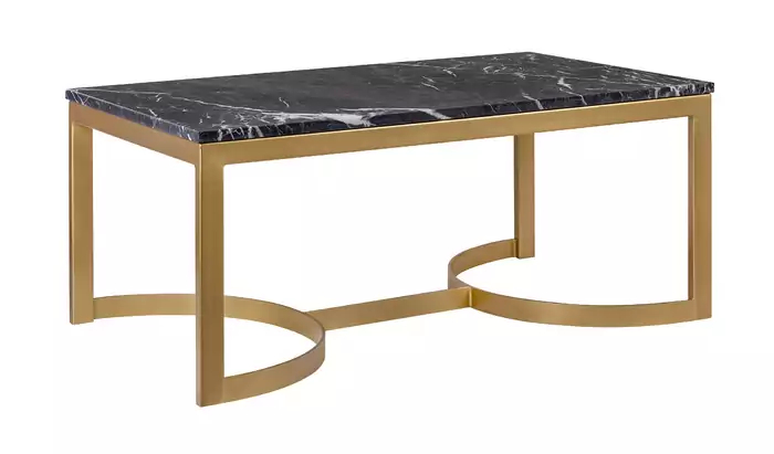 Стол журнальный Aron marble-GD MAK interior 7LV-047GD
