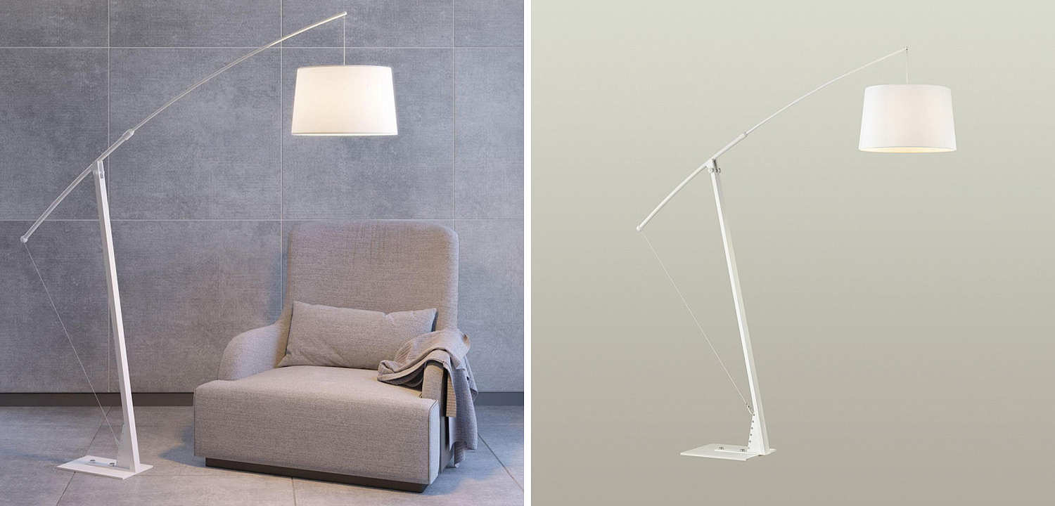 Торшер Floor Lamp Colin white Loft-Concept 41.293-0