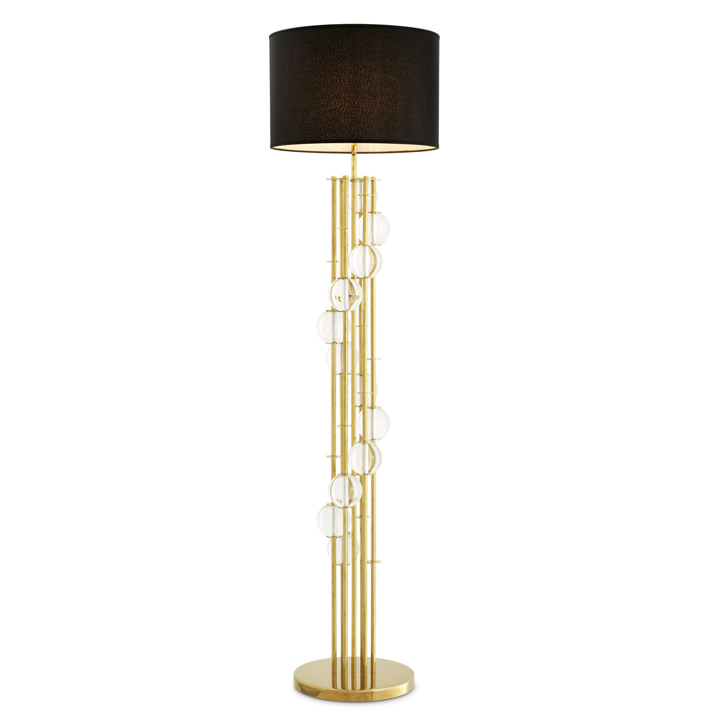 Торшер Eichholtz Floor Lamp Lorenzo Gold & black