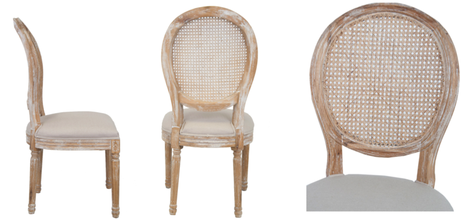 Стул French chairs Provence Beige Rattan 2 Chair 03.102