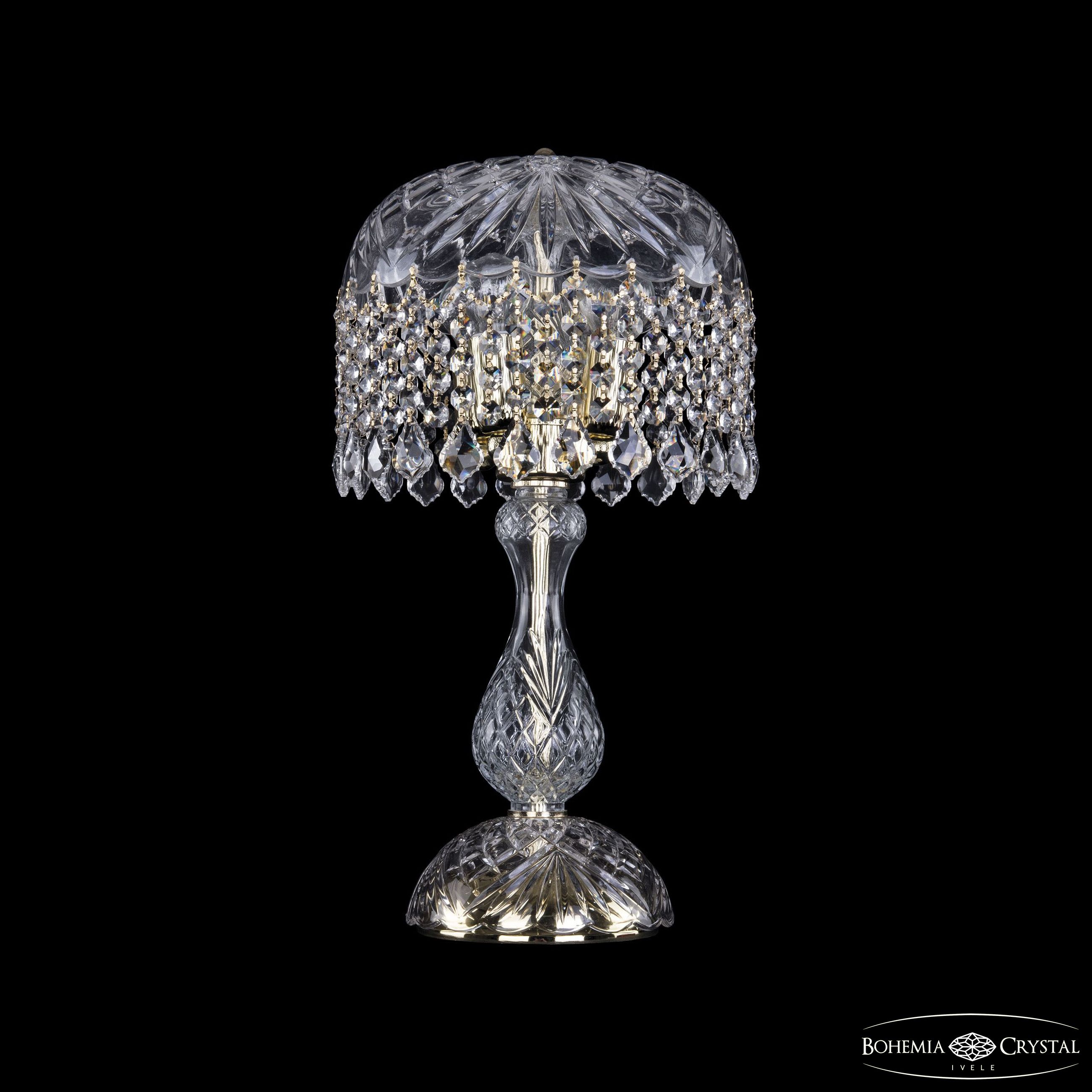 Настольная лампа Bohemia Ivele Crystal 14781L1/22 G Leafs