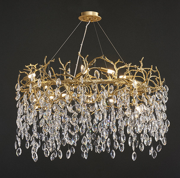 Люстра Rugiada Del Mattino Gold Oval Great Light LS60365