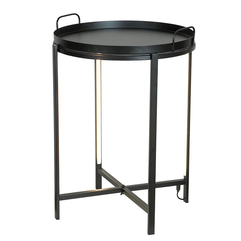 Приставной стол Nagib Side Table Black LED 18.488-2