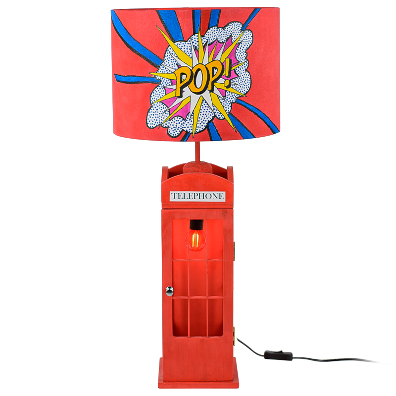 Настольная лампа Red Phone Booth Pop Lamp