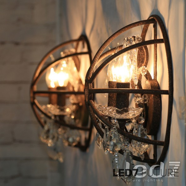 Светильник настенный LED7 Future Lighting Loft Industry Gyro Crystal Sconce