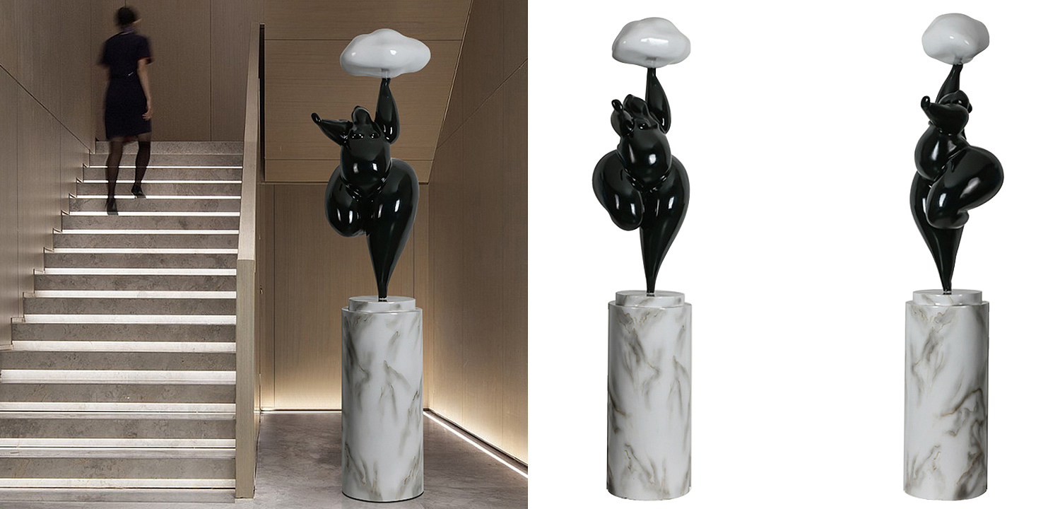 Торшер In The Clouds Black Floor Lamp Loft-Concept 41.459-0
