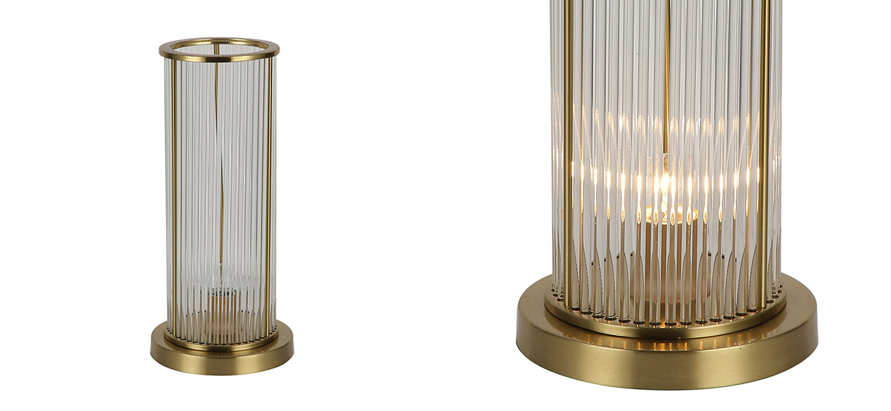 Настольная лампа с плафоном из стеклянных трубочек Revolve Loft-Concept 43.1175-3
