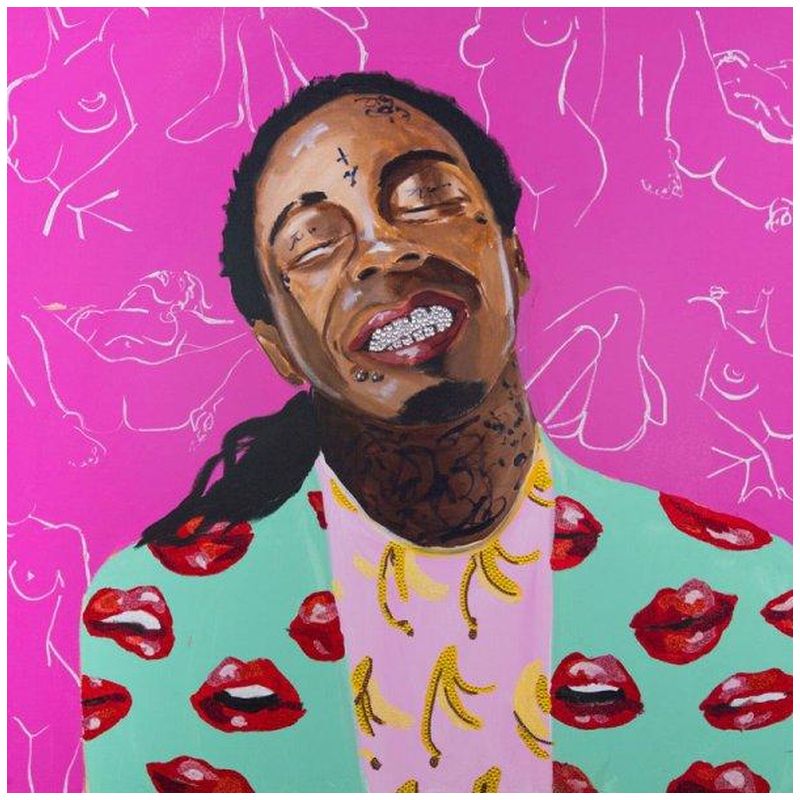 Картина Lil Wayne with Kama Sutra Wallpaper Loft Concept 80.380-1