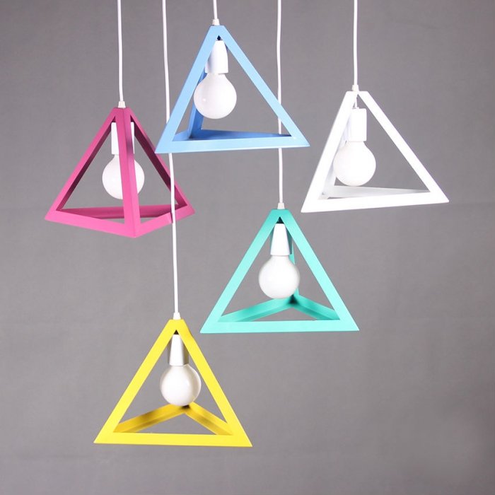 Подвесной светильник Tetrahedron Color | Фиолетовый