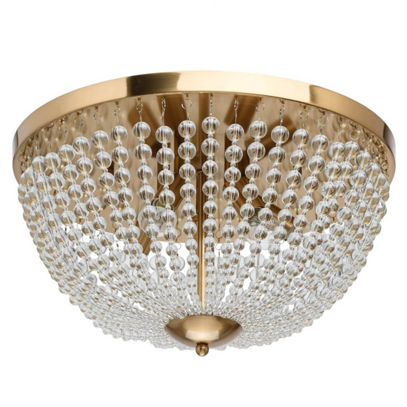 Потолочный светильник Virginia Clear Beads ceiling Gold S 48.204-1 Loft-Concept