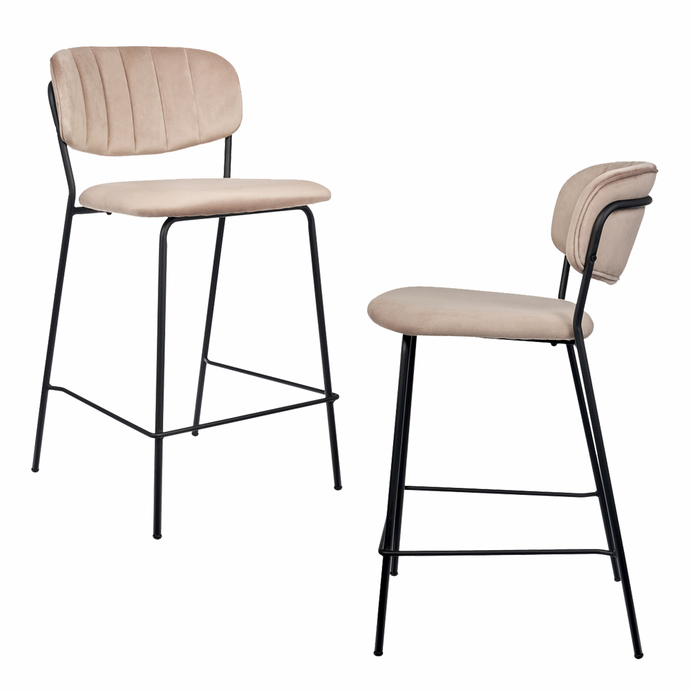 Комплект из 2-х стульев полубарных Carol терракотовый Bradexhome FR 0818P