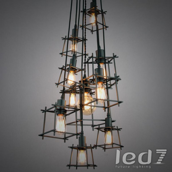 Светильник LED7 Future Lighting Loft Industry Retro Square Group