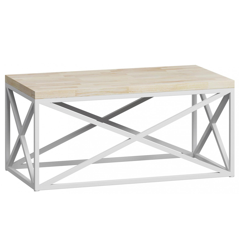 Кофейный стол Industrial Oak Geometric Coffee Table white 17.328