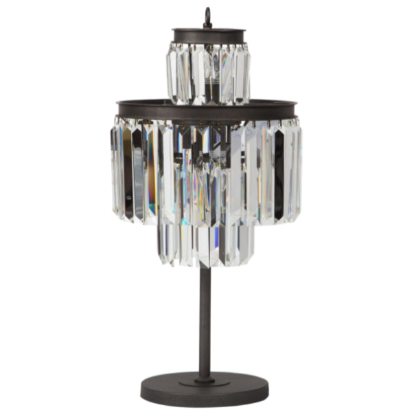 Настольная лампа 1920S Odeon Clean Glass Table Lamp Three-Level Loft Concept 43.189
