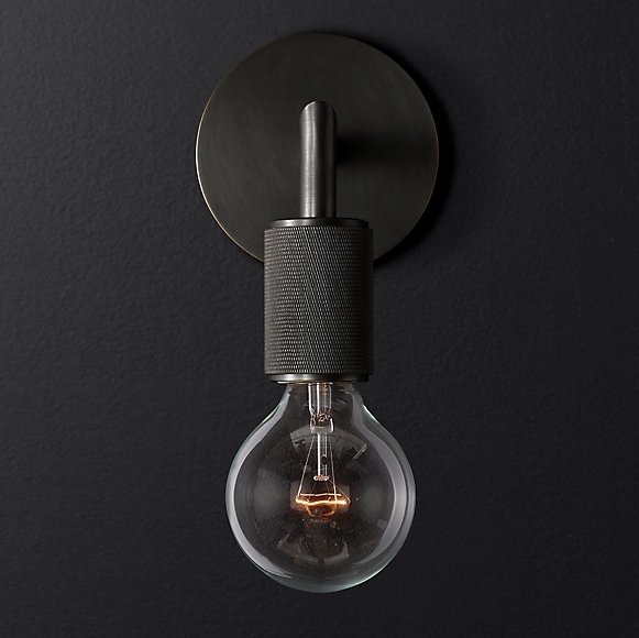 Бра Rh Utilitaire Single Sconce Black Chandelux CHDL-10604