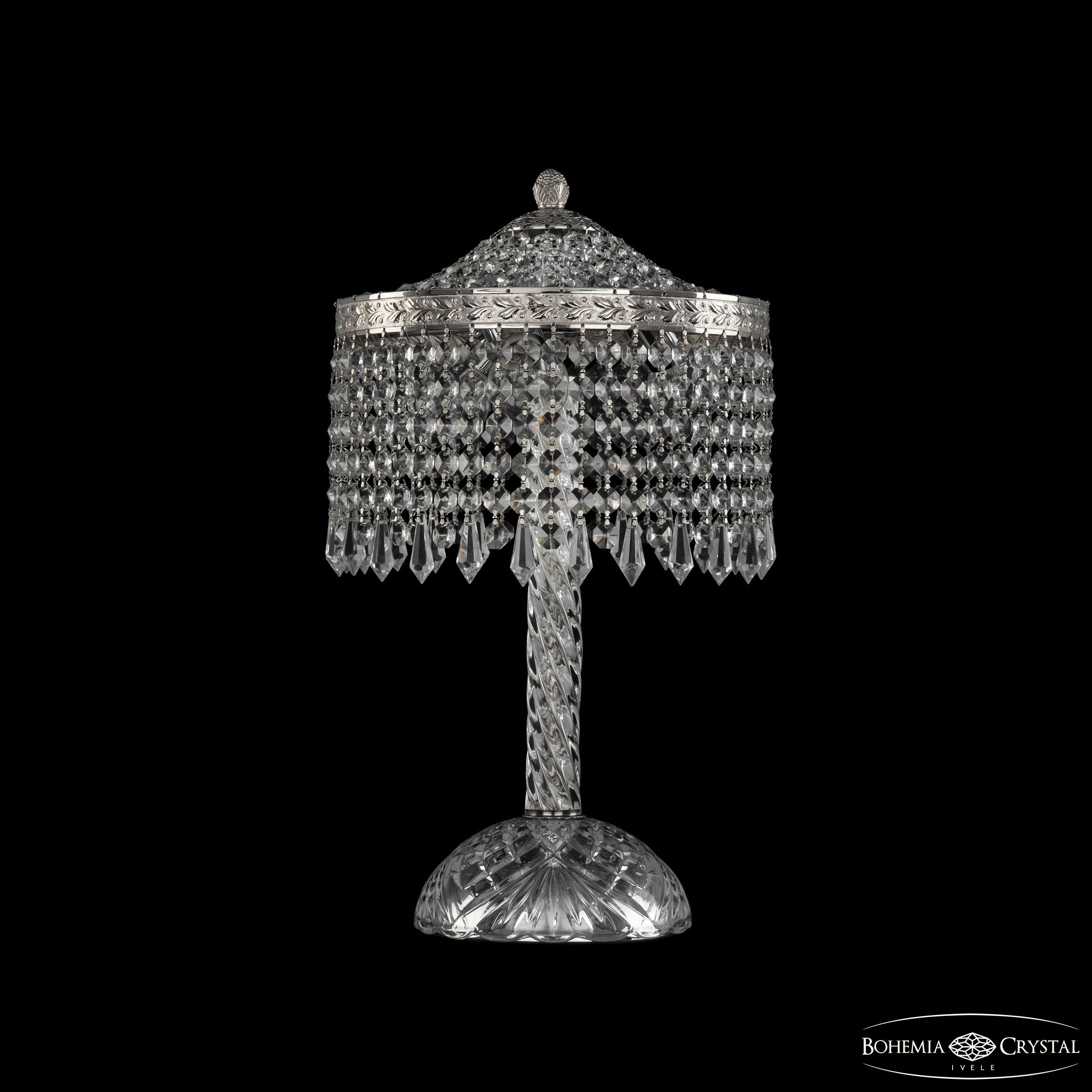Настольная лампа Bohemia Ivele Crystal 19201L4/25IV Ni Drops