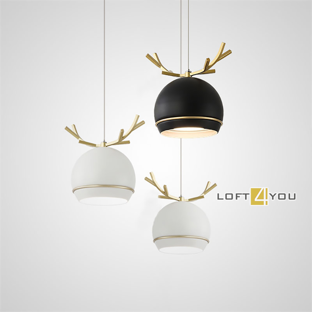 Светильник дизайнерский Loft4you Pong Deer Pendant L09297