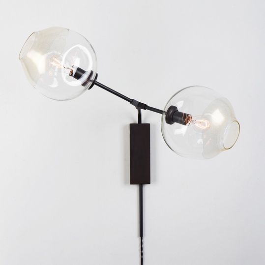 Бра Сrumpled Glas Wall Lamp Loft Concept 44.076