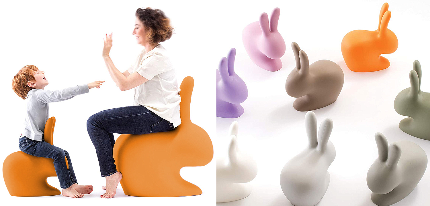 Стул в виде кролика Rabbit Chair Orange дизайн Стефано Джованнони Loft Concept 03.1346-0