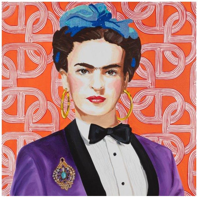 Картина Frida in Purple Power Suit with Hermès Wallpaper Loft Concept 80.409-1
